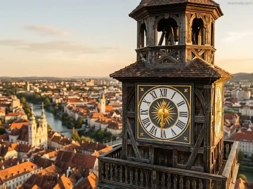 See Graz from the Schlossberg Clock Tower